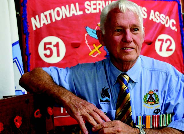 Guest speaker Merv Hains of Tarzali who was called up when aged 20 under the National Service 1965 to 1972 scheme and served as a soldier in Vietnam in 1970/71 with the Australian Army’s 7th Battalion, The Royal Australian Regiment.