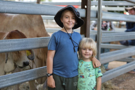 Brothers Zachary & Rueben Nicholson from Topaz had a blast seeing the cattle section of the Field Day