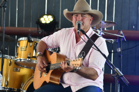 Country music hall of famer James Blundell had the Bull Bar packed to the rafters.