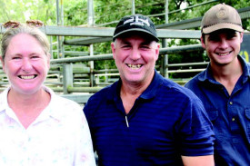 Ravenshoe family, Linda, Scott and Tom McCahon of Lynton Livestock Brangus Stud, were in Mareeba checking the market last week. Linda and Scott have been busy setting up their new cattle stud with their son Tom, who is about to start the fi rst year of his veterinary science degree.