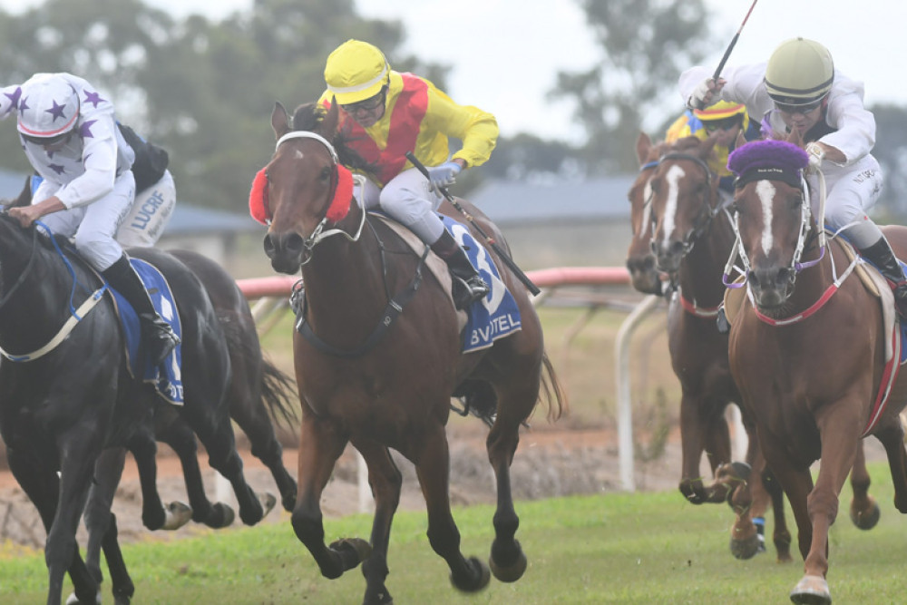 Race 4 finish - Winner Spanish Beans (Far Right)