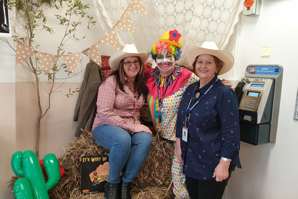 Mareeba Hospital staff dressed up for the 2019 rodeo.