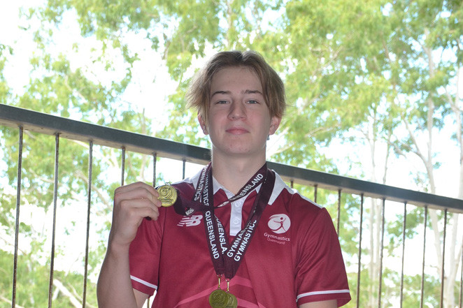 Olie Hampton has come home with three gold medals after representing Queensland at the Border Challenge.