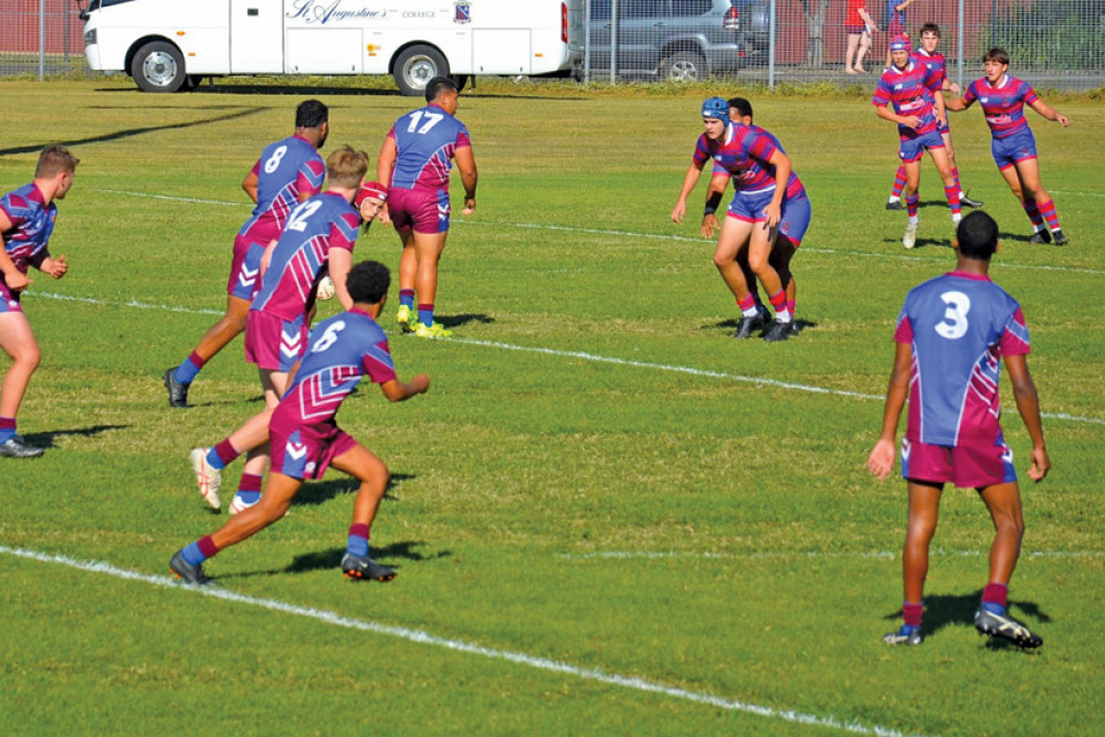 Mareeba High against St Augustine’s in the first round of Aaron Payne Cup.
