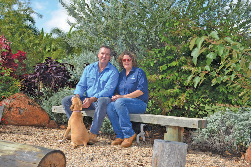 Andrew and Amanda McCulloch won the best overall garden in this year’s garden competition.