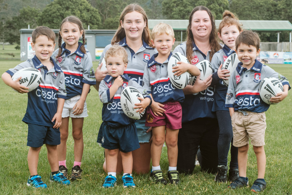 Young munchkins will kick off their rugby league careers through a new program held by the Atherton Junior Rugby League Club. Photo: Captured by KylieMarie