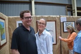 Emma and Neil Arnett from Brisbane enjoyed the exhibition.