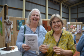 Jenny McCabe (Left) and Lynn Potter were having a good time at the event.