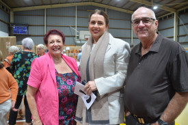 Mareeba Mayor Angela Toppin with Cr Amy Braes and Jimmy Butler.