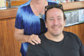 Peter Walsh and Helen Malcolm at the lunch.