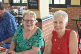 Carol Alston and Lyn Blain enjoyed the catch-up with other volunteers.