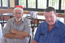 Paul Johnstone and Tony Alston enjoyed a chat at the lunch.