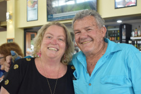 Cr Lenore Wyatt caught up with Andy Malcolm at the lunch.