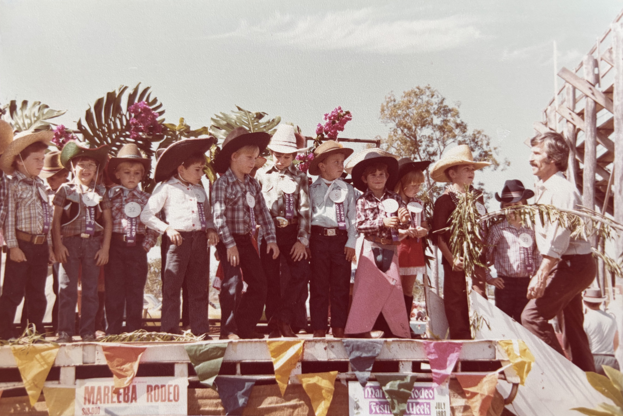 The 1983 Cowpokes contestants.