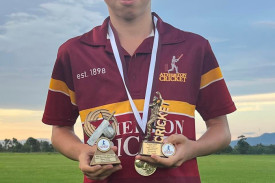James Hopes Cup Gold Most Wickets and Players Player - Nate Paronella.