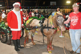 Santa and his trusty steed Tony the Pony.