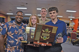 Junior Players of the year, Christian Mukadi, Meeshia Curley, Steven Cater and Braith De Faveri.