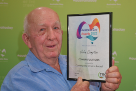 Community Service Award recipient John Compton