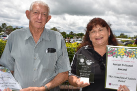 The Mareeba Historical Society was awarded the cultural award while the Junior Cultural Award went to The Combined Saints Band