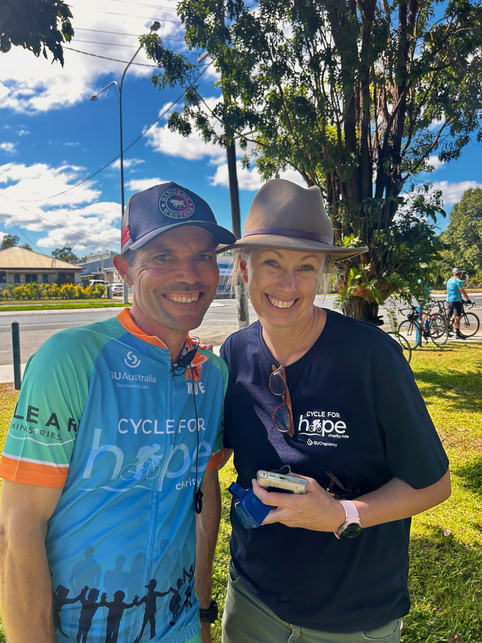 Mareeba State School’s Chappy Tim (left) and Atherton State High School’s Chappy Belinda.