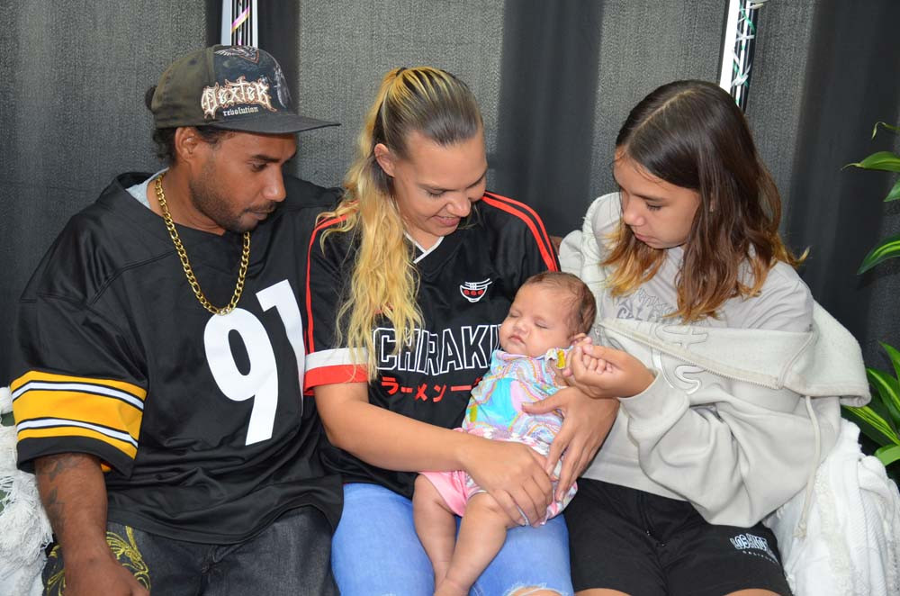 Baby Seraphina was welcomed to the world by her mother Cheyanne, father Jordan and sister Jade.