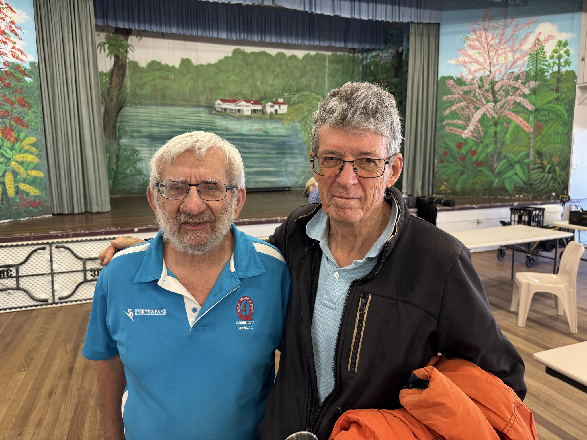 Yungaburra Book Fair organiser Chris Tsilemanis of Booklark Books, with author Colin Hooper. Mr Hooper’s historical works comprises histories of deserted towns in North Queensland.