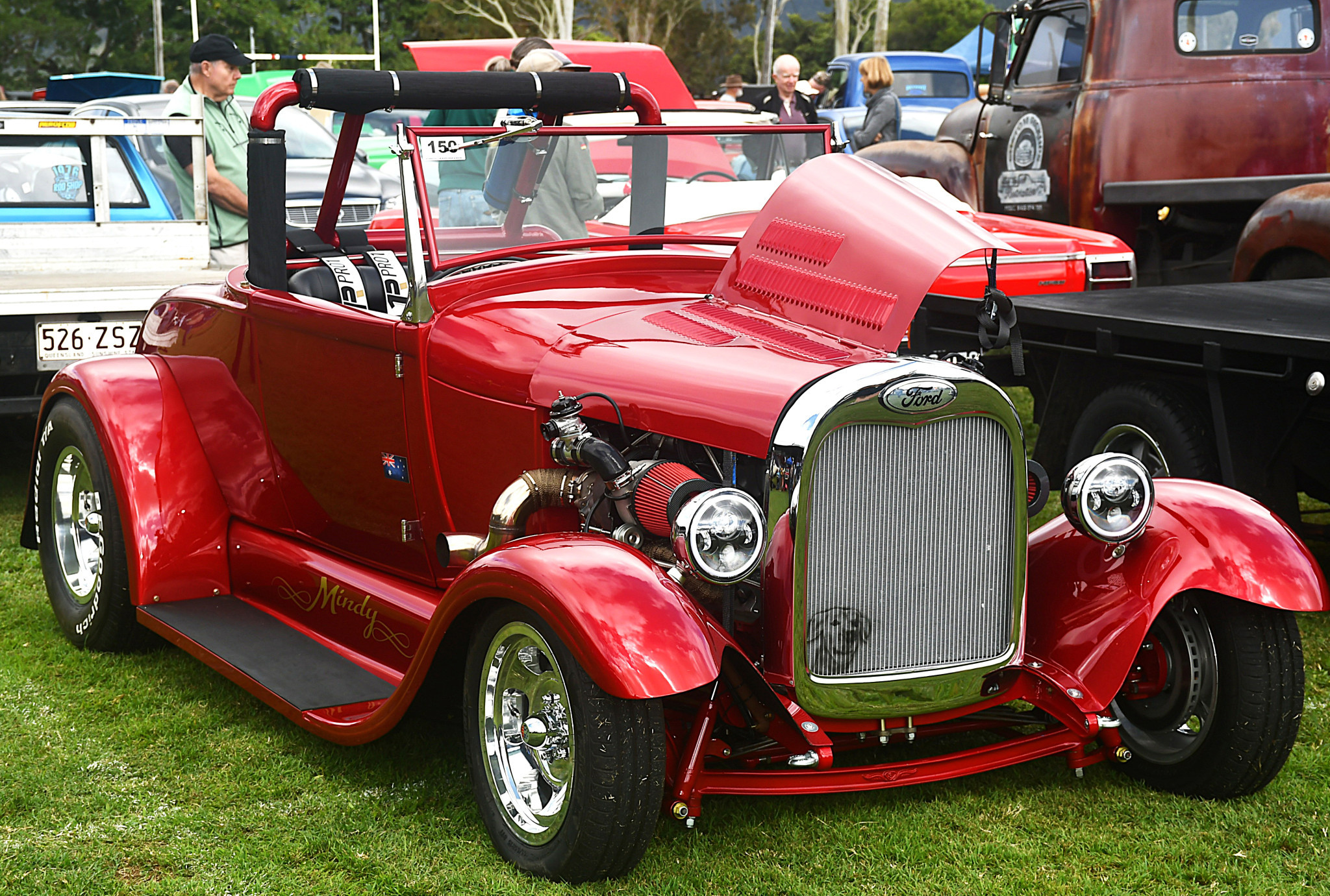 Called Mindy, this red Ford was an eye-catcher.