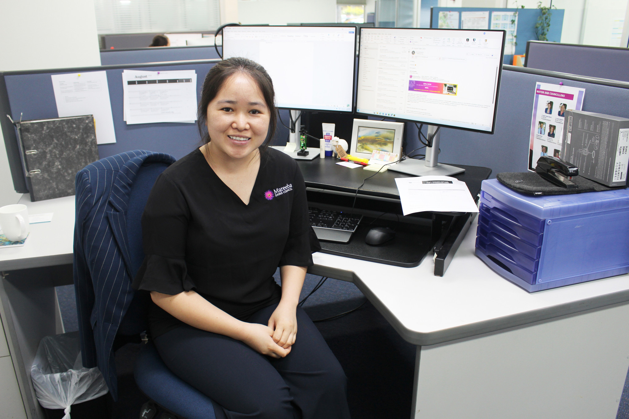 Mareeba Shire Council executive administration officer Mailee recently completed a Cert III in Business Administration.