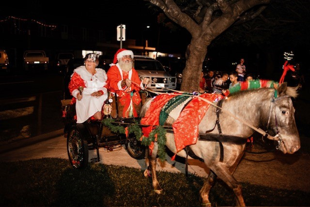 Mr and Mrs Santa Claus’ arrival is always a highlight of the evening.