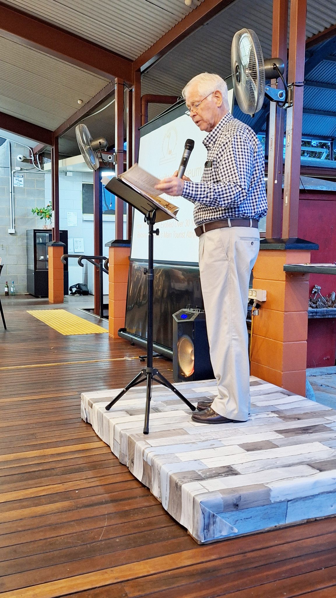 Graeme Ford, one of the founding members, spoke about the history of the centre and how it started.