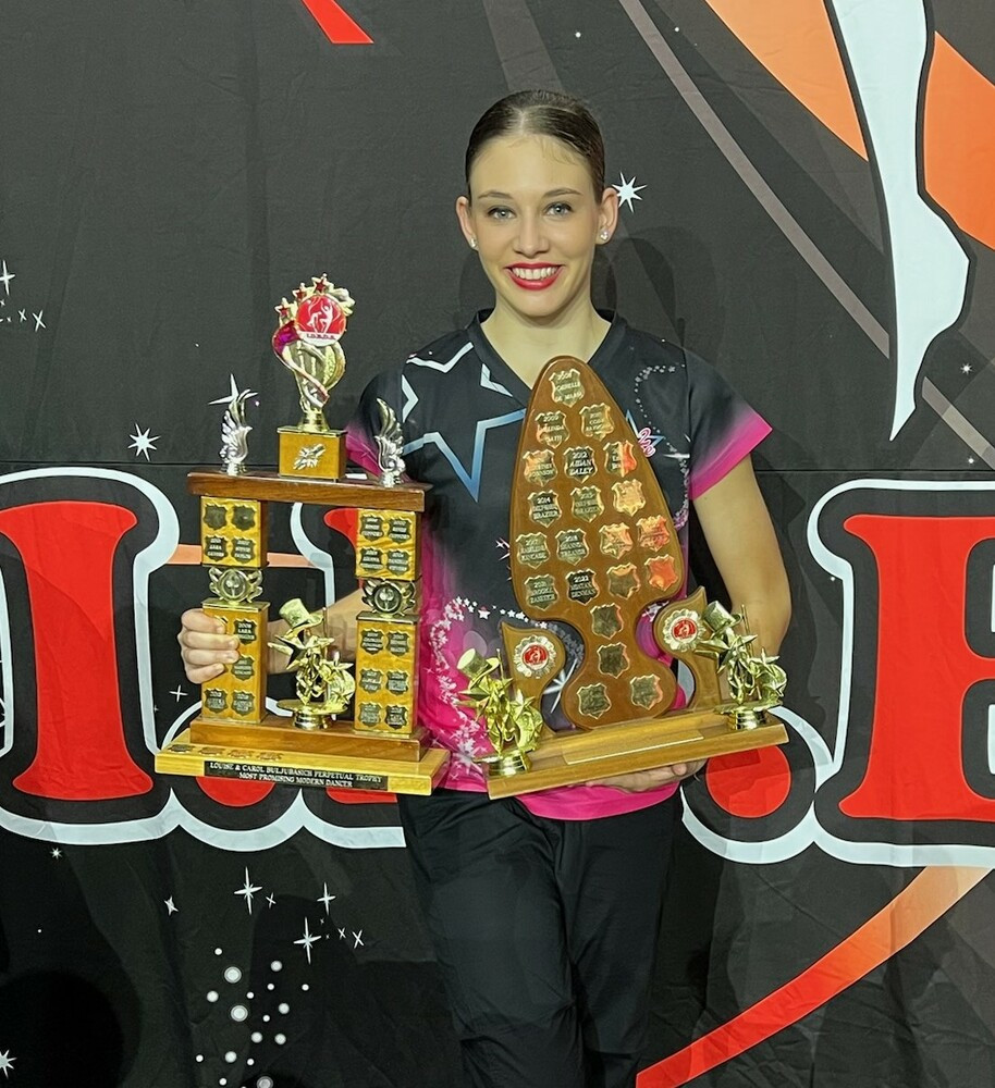 1.	Student Madison went above and beyond, being name Senior Modern Champion Most Promising Modern dancer and Highest Scoring Routine for her championship jazz routine.