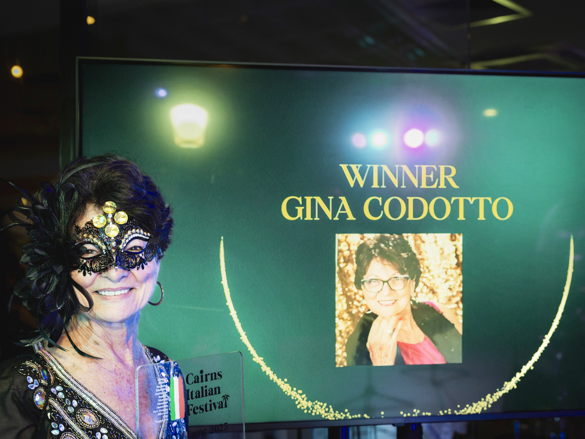 Gina Codotto was presented with the Life Members Award for her dedication to her culture.