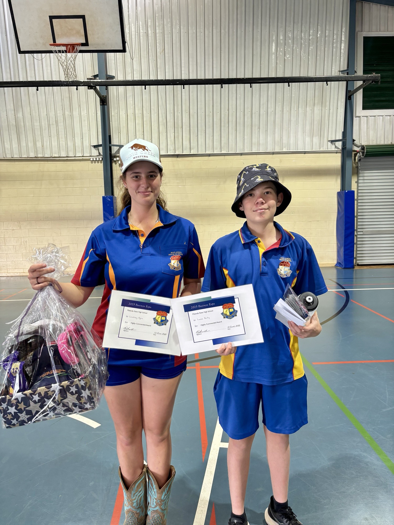 Courtney and Lucas received the Highly Commended award.