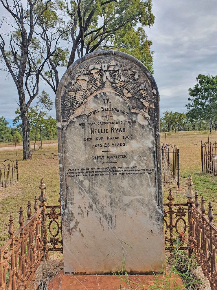 Nellie Ryan’s grave in Almaden.