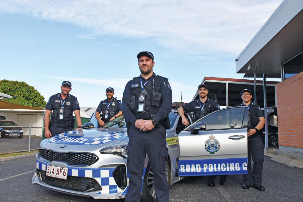 ON THE JOB: New Constables Symon Craig, Luke George, Troy Metclaf, Mitchell Patterson and Annaleis Bowers are excited to be working with the Tablelands community.