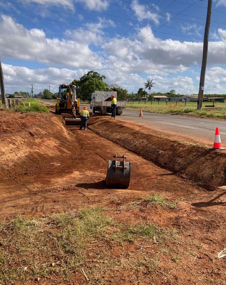 Recent drainage works beside Ray Road were undertaken by Mareeba Shire Council.