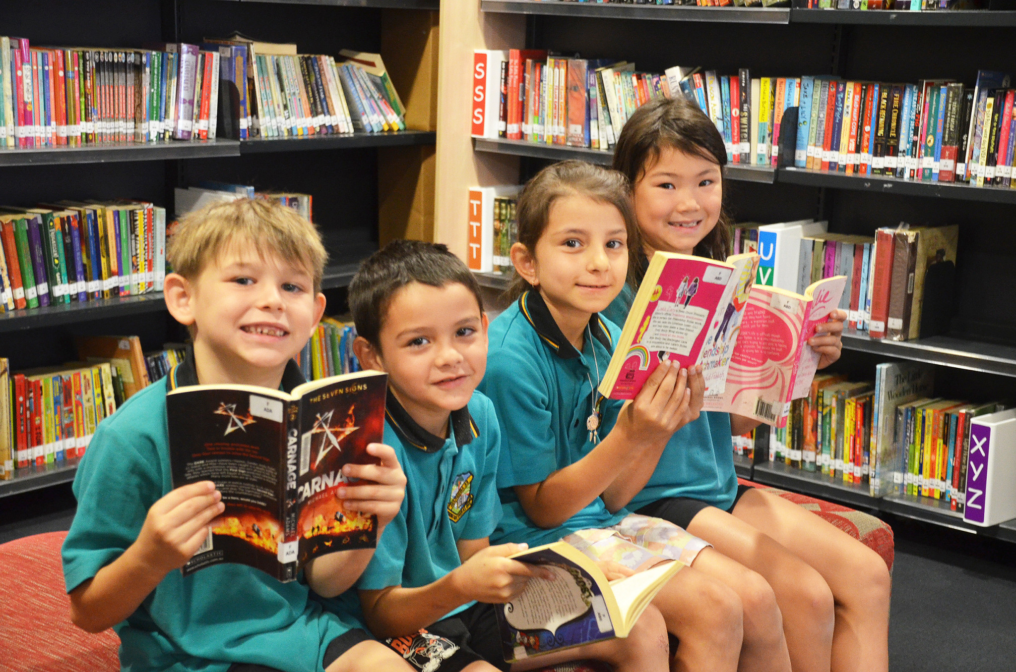 Mareeba State School’s Jaih (left), Matteo, Alannah & Emily.