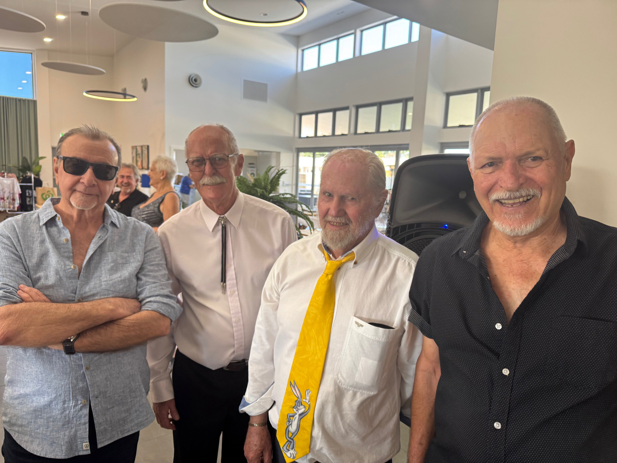 “The Escorts” Mick D’Alessandro, Graham Morrow, Howard Bloomfield, and Walter Sitko.