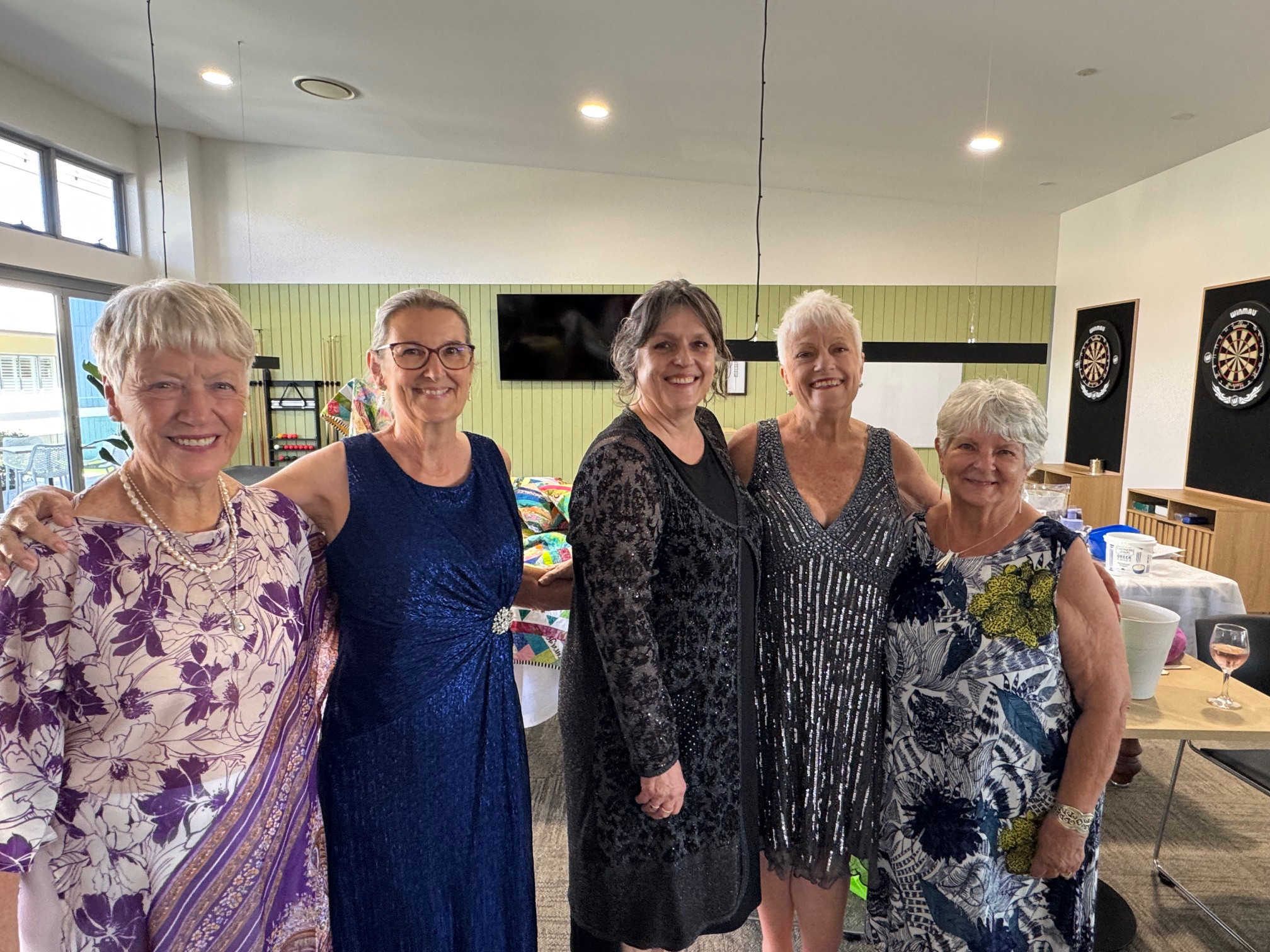 “The Models” Sue Hansen, Vanessa Hurtle, Peggy, Judi Stubbs-Gall and Gloria Sitko.