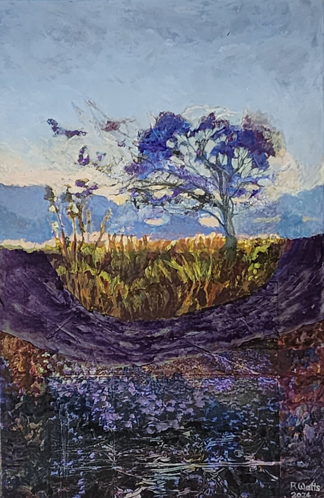 Rose’s paintings – “Jacaranda of Gargans Lane”.