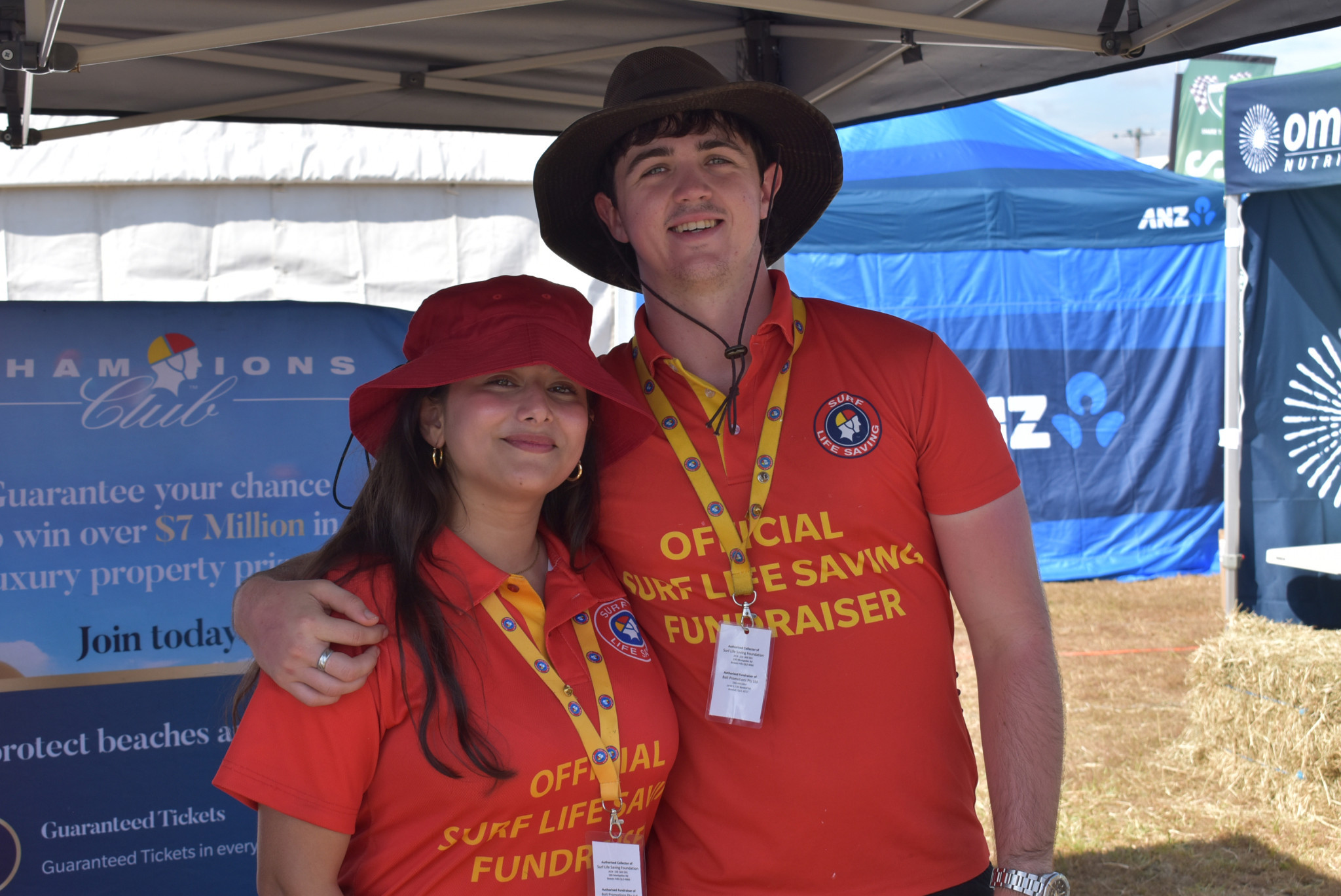 Surf Lifesaving representatives Yashi and Lonan.