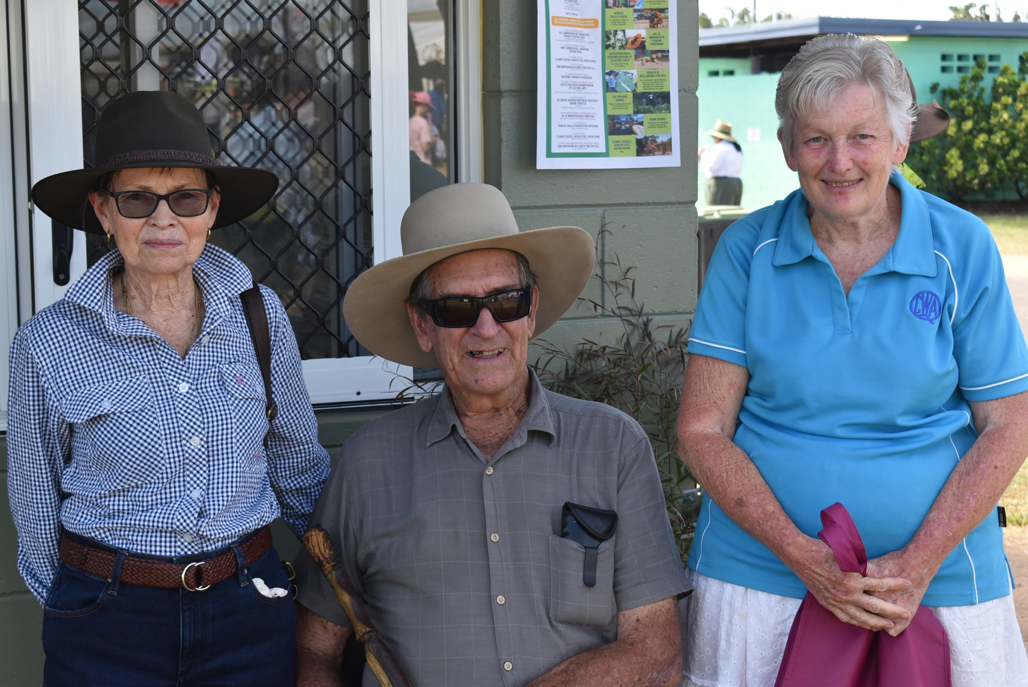 Lyn and Ron Rankine (left) and Cheryl Smith.