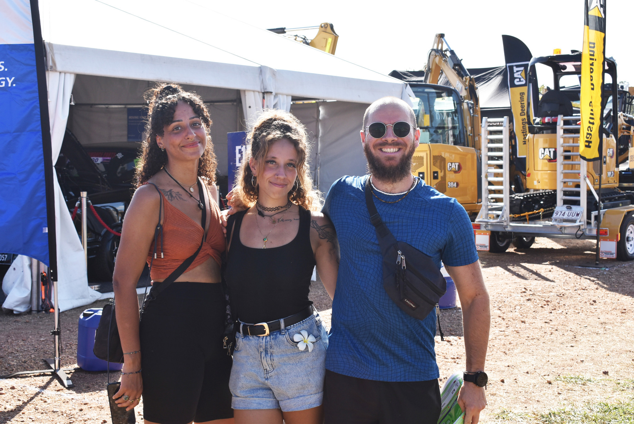 Maite (left), Emily and Mateo.