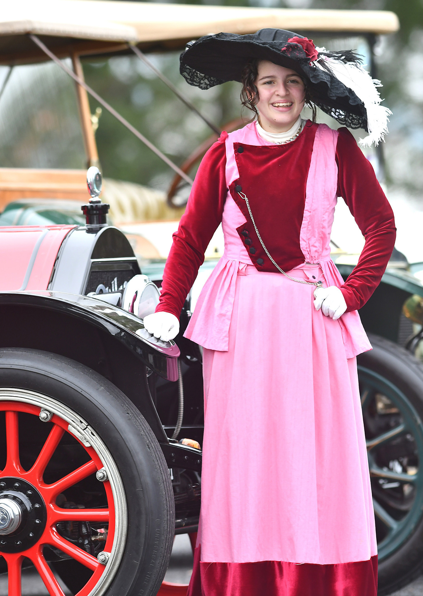 Laveida Charlton was dressed for the occasion.
