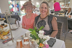 Sandy Bunce attended the tea with her mother-in-law Margaret Bunce.