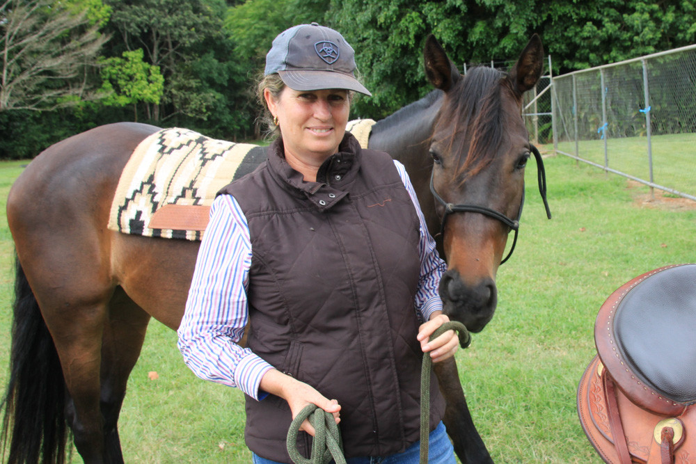 Millaa school principal, Annie Coase, brought 4-year-old Jacob to socialise him at the clinic