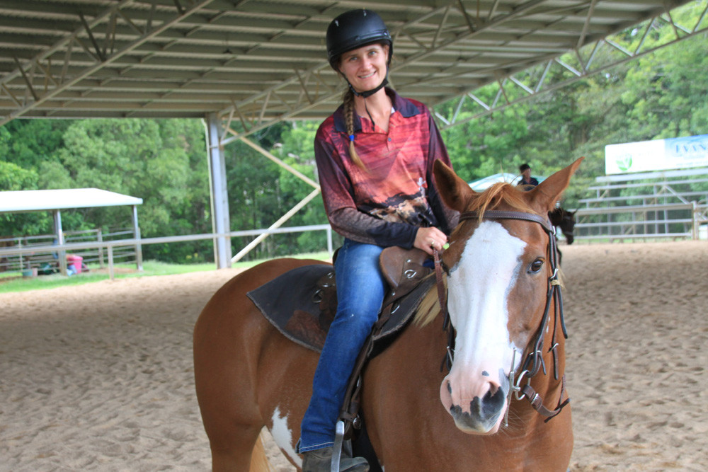 Ange Evans of Mareeba brought her horse Jolie with the aim of getting a connection with her on the ground that could be replicated in the saddle.