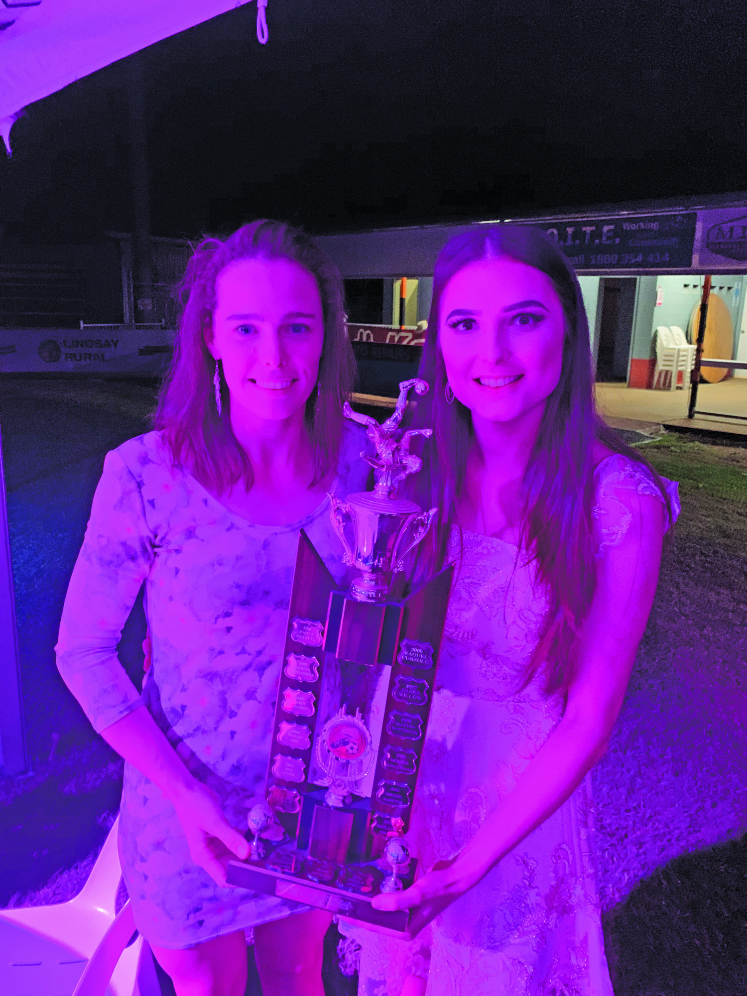 Ladies Player of the Year went to joint winners Farrah Boustead and Samantha Cater.