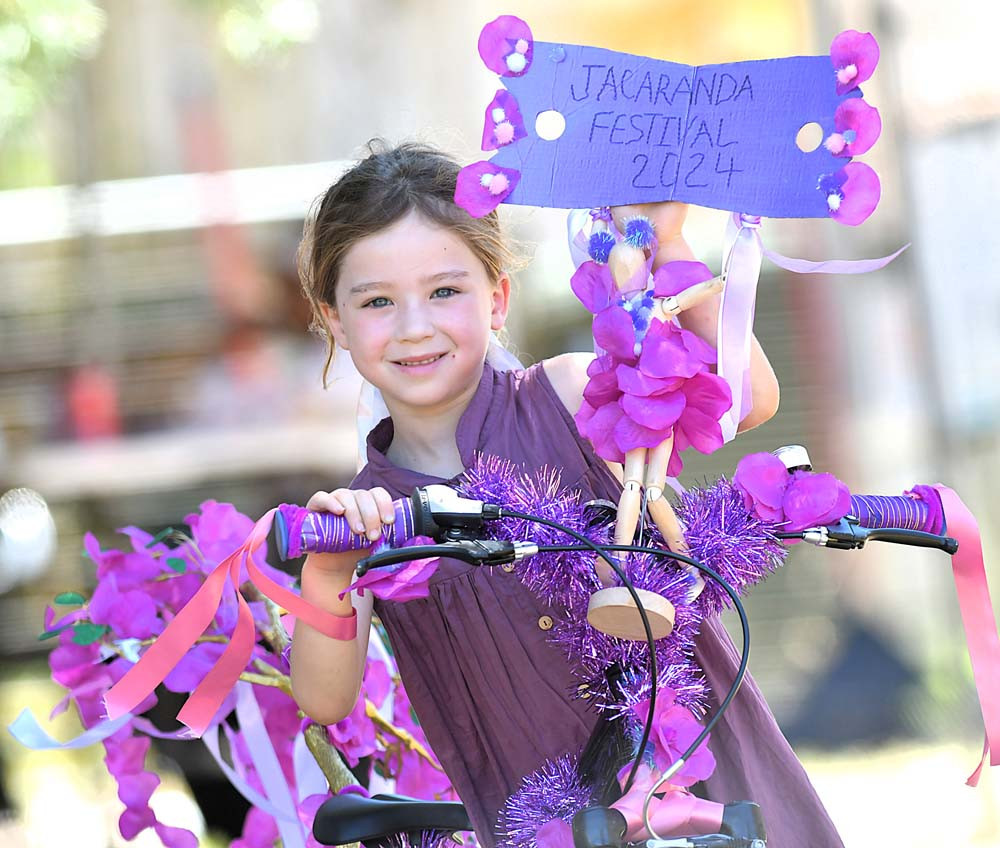 Meriam Barrett won best decorated bike.