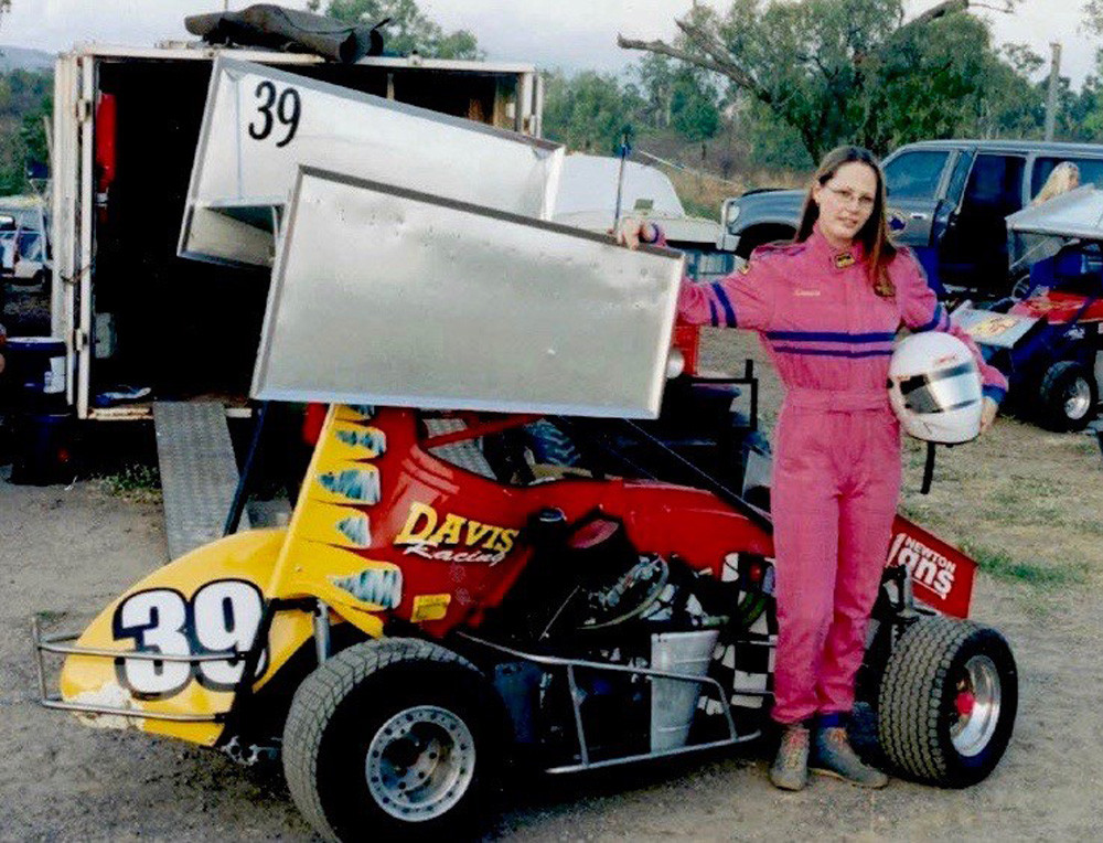 1995, 15 year old Deanne Davis one of the first female Formula 500 drivers